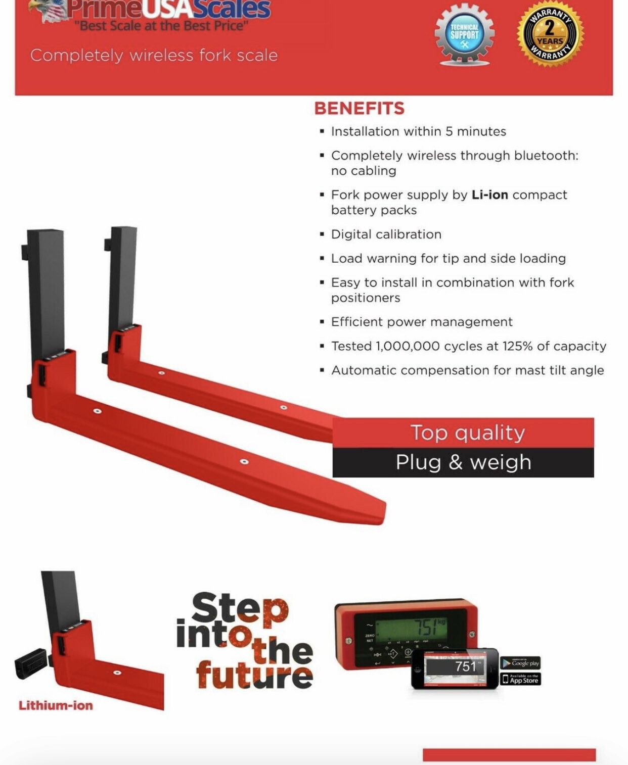 Wireless Forklift Scale