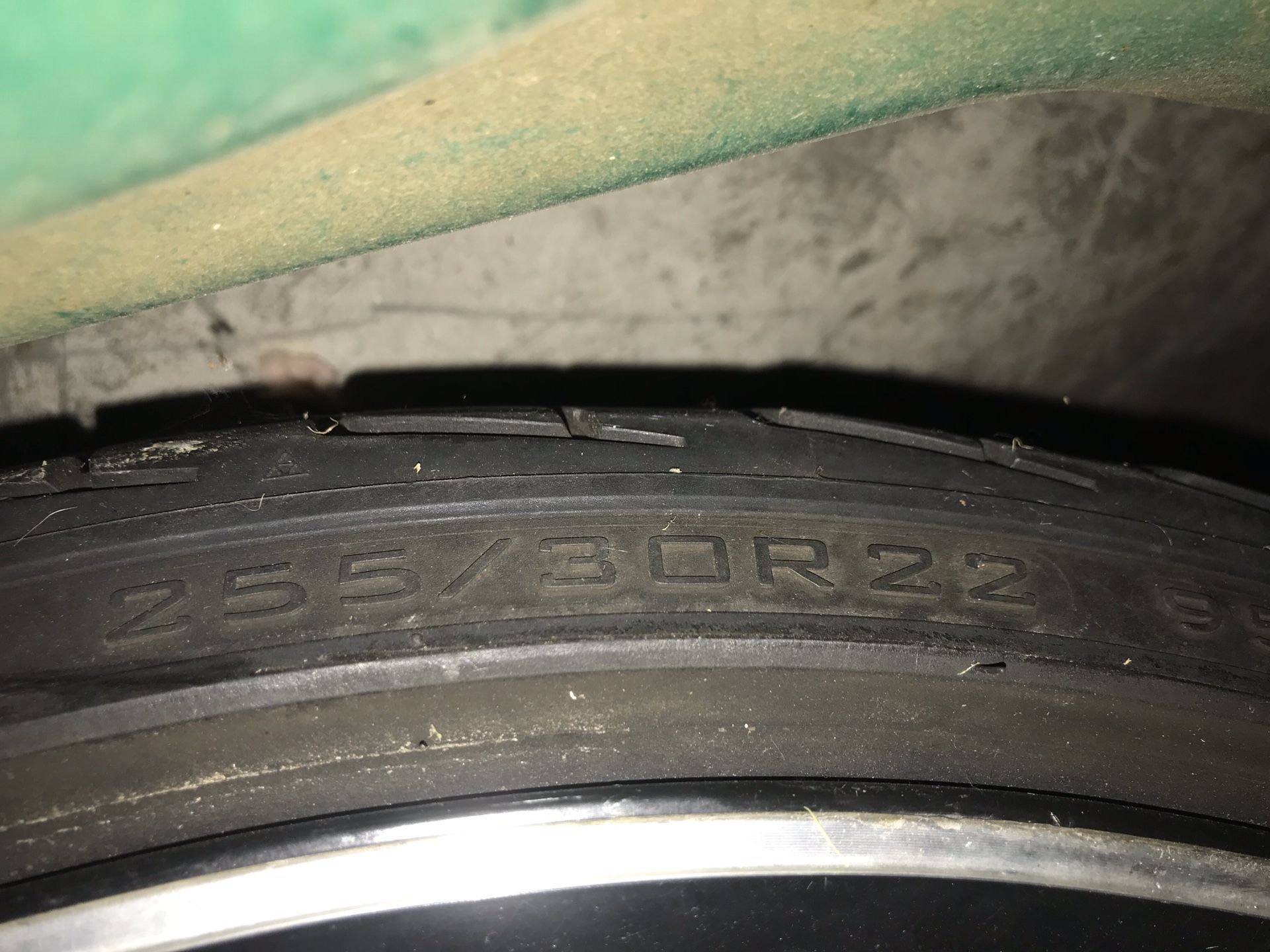 1 rim and tires