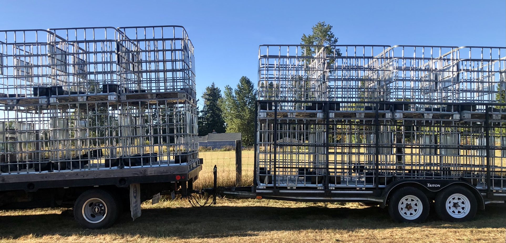 Plastic or metal barrels , burn barrels, IBC totes and IBC tote cages