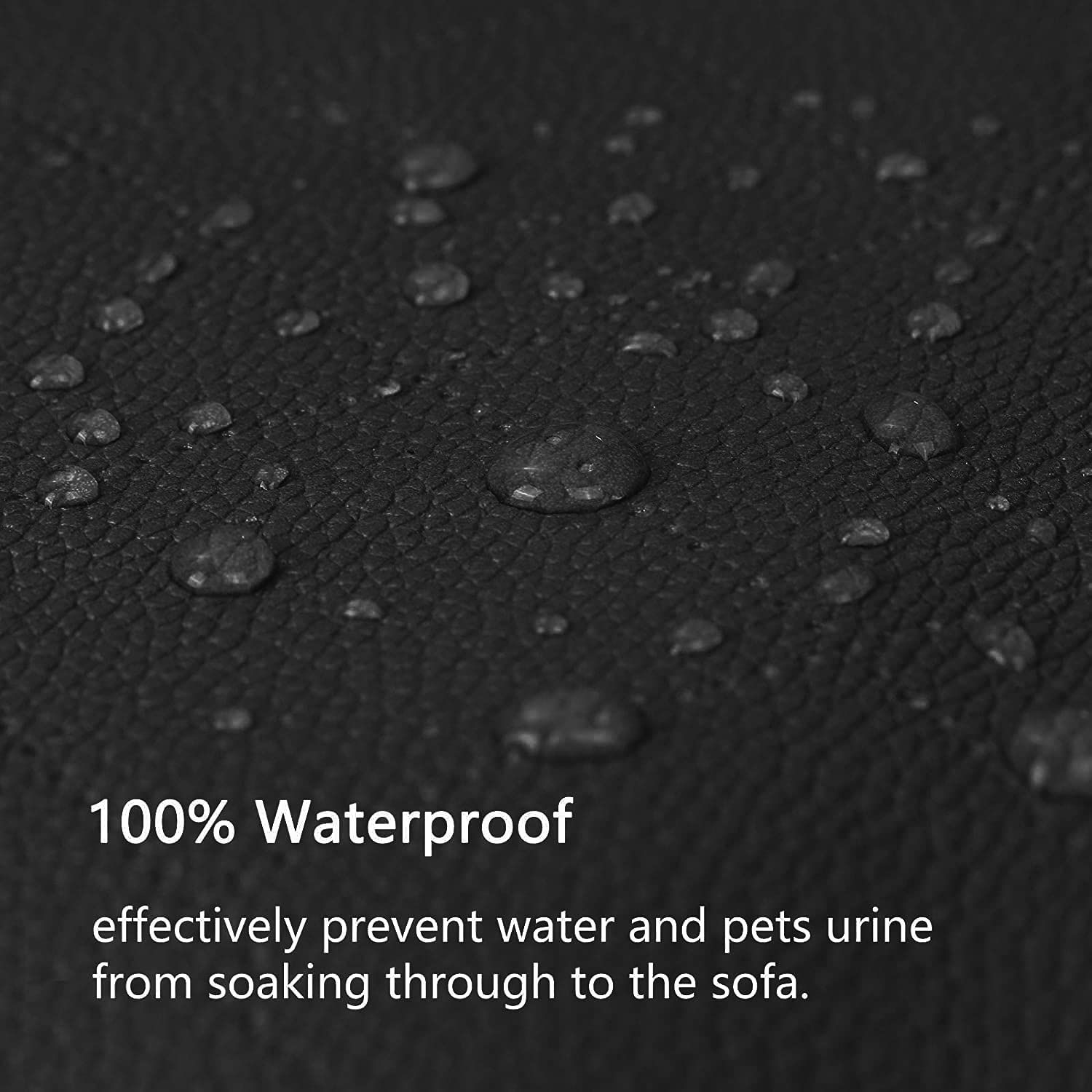 100% Waterproof Leather Couch Cover for Dogs Anti Slip Oversized Couch Covers