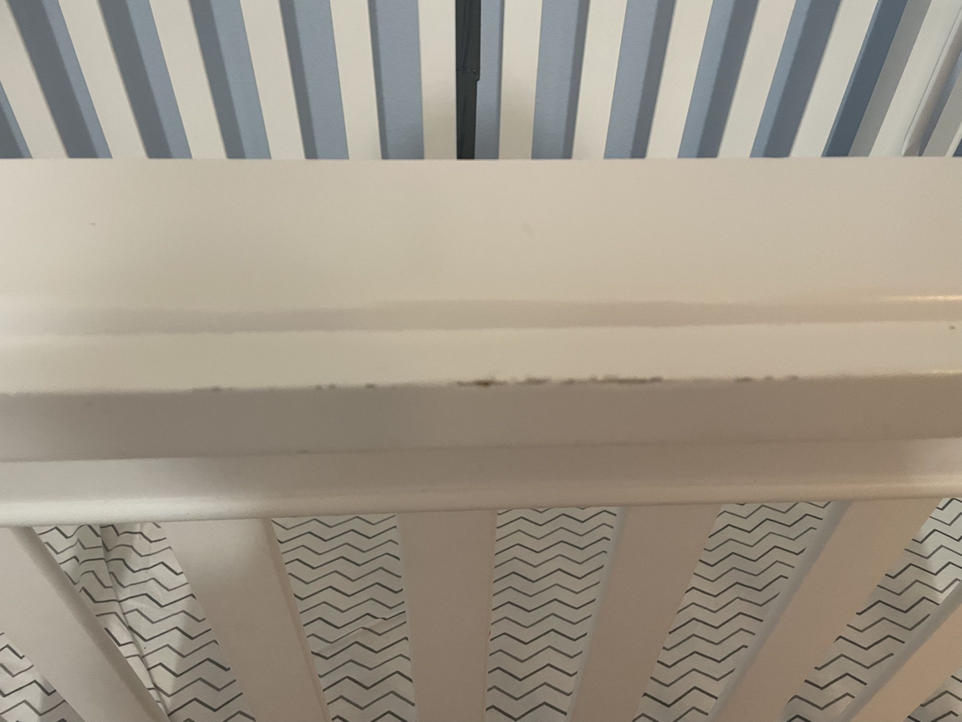 White Crib And Mattress
