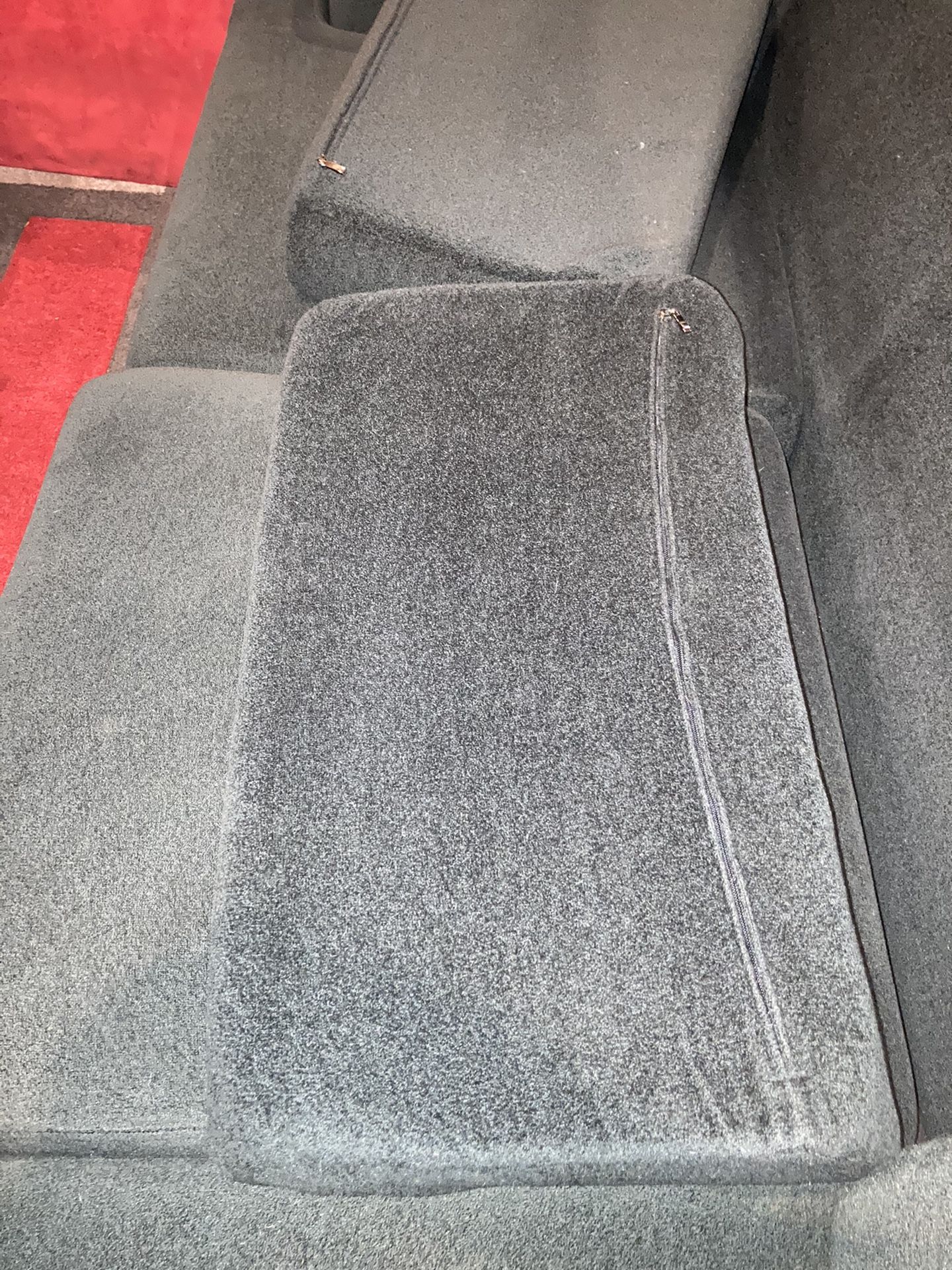 Navy Blue Microfiber Couch