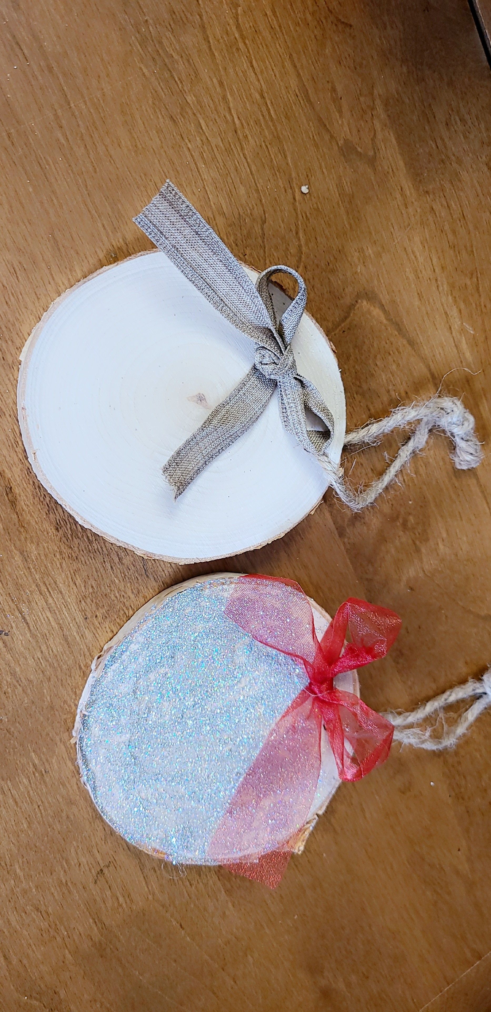 Hand made glass ornaments