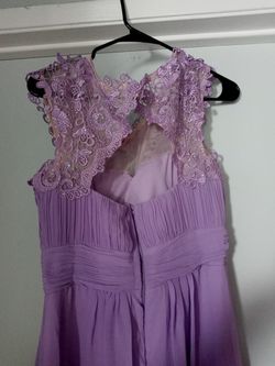 Purple Bridesmaid dress XL Thumbnail