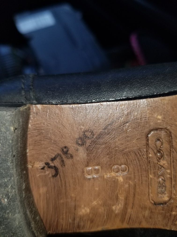 Coach women's leather boots