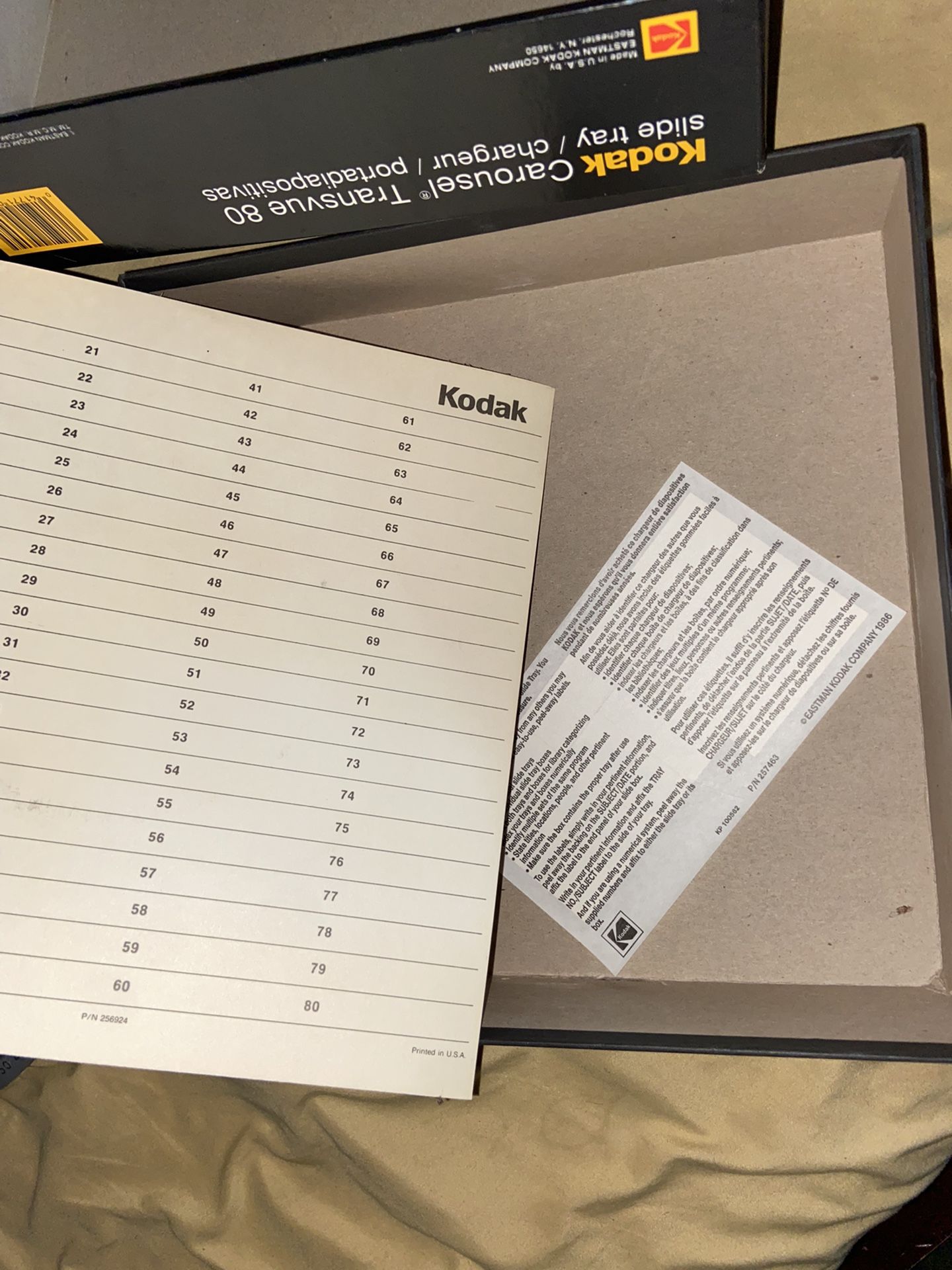 Lot Of Two Kodak Carousel Slide Trays