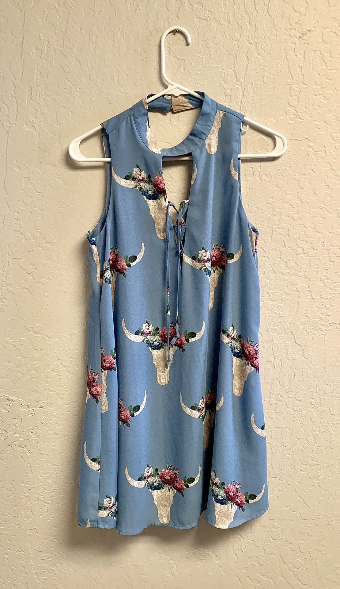 Peach Love California Dress Blue