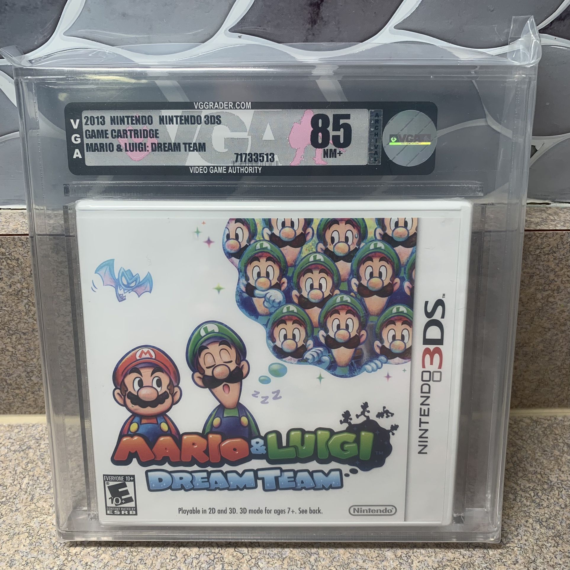 Mario & Luigi: Dream Team Nintendo 3DS VGA 85 NM+ Not WATA Brand New First Print