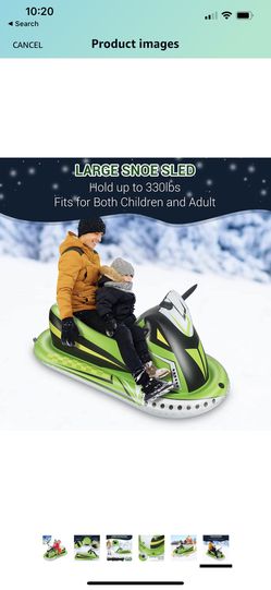 Heavy duty inflatable snow sled new Thumbnail