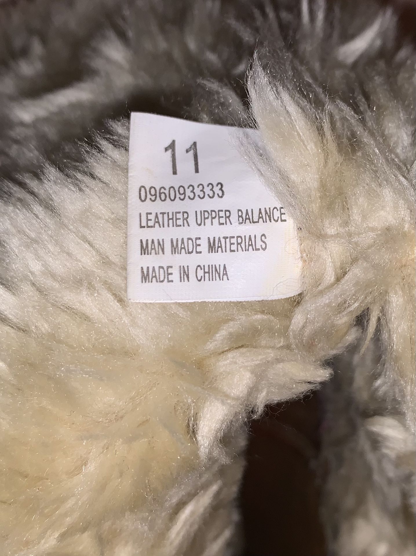 Cherokee Leather Upper/Fur Lined Boots, 11