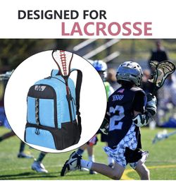 G GATRIAL Lacrosse-Backpack Lacrosse-Bag Field Hockey-Bag - Extra Large Holds All Lacrosse Equipment Two Stick Holders and Separate Cleats Compartment Thumbnail