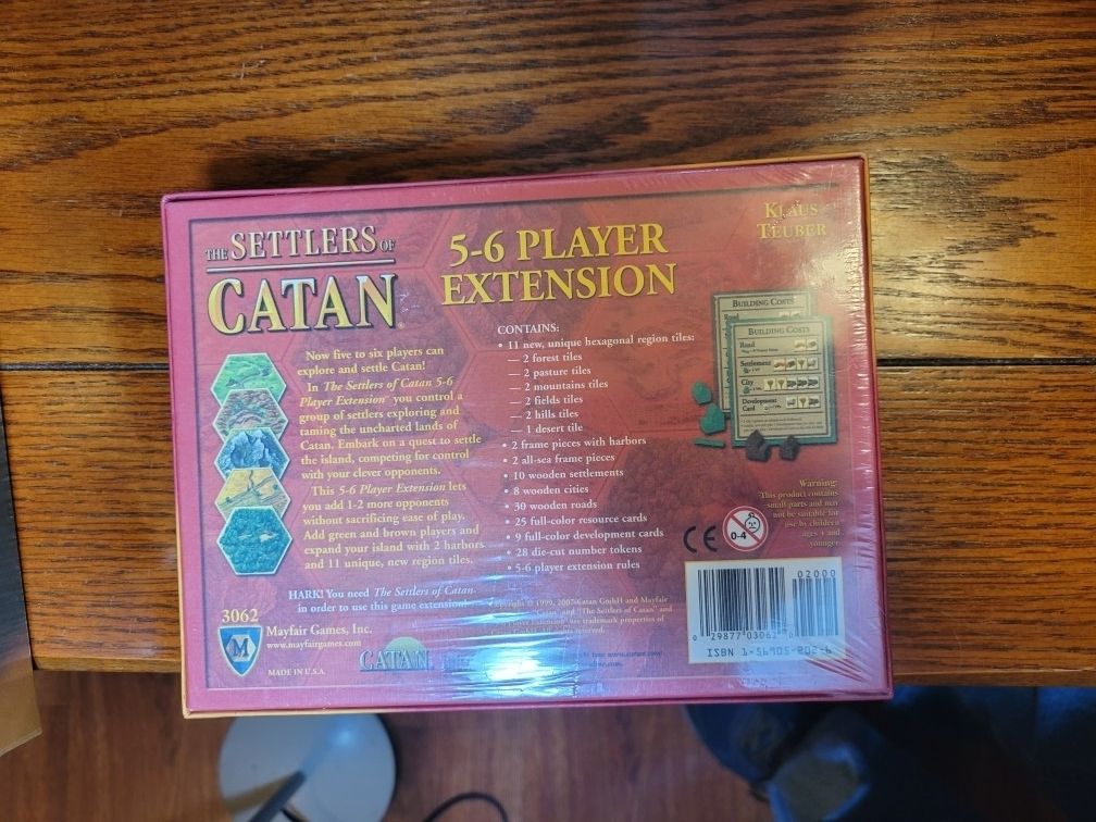 SETTLERS OF CATAN Extension Pack NEW AND SEALED