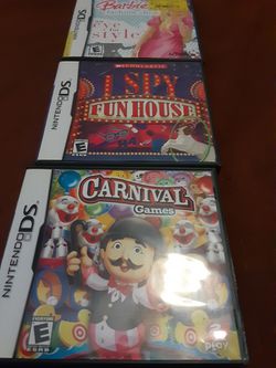 D.S. Game With Cases And Games. Thumbnail