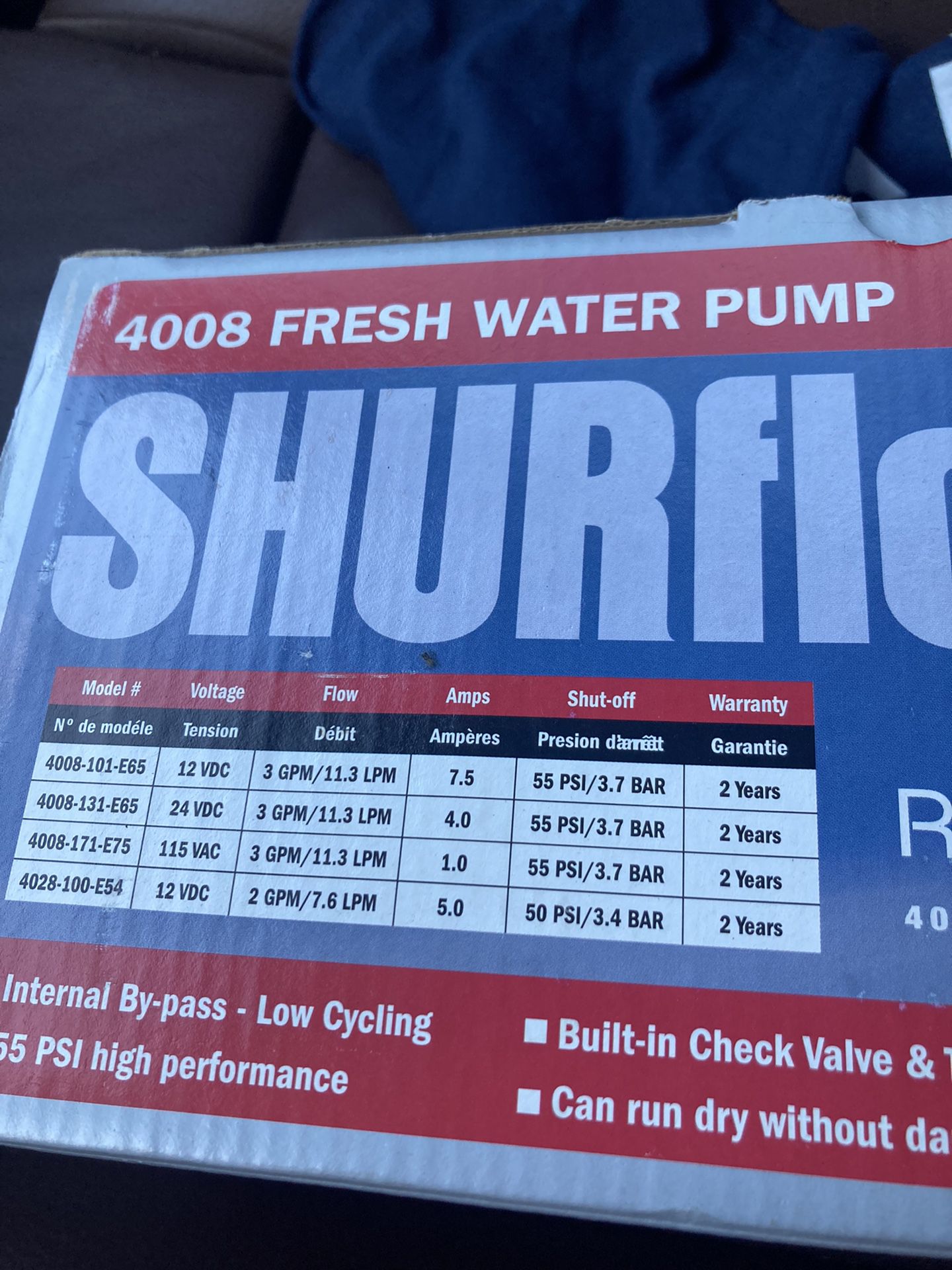 Shurflo Water Pump