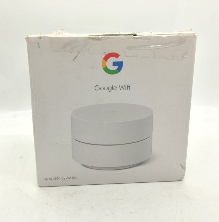 Google Wifi AC1200 Mesh WiFi System Router 1500 Sq Ft Coverage 1 pack
