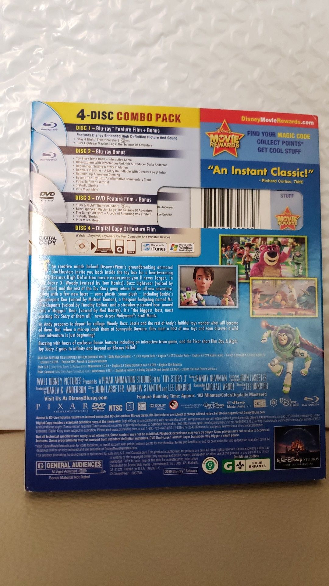 Disney Pixar Toy Story 3 Blu-ray