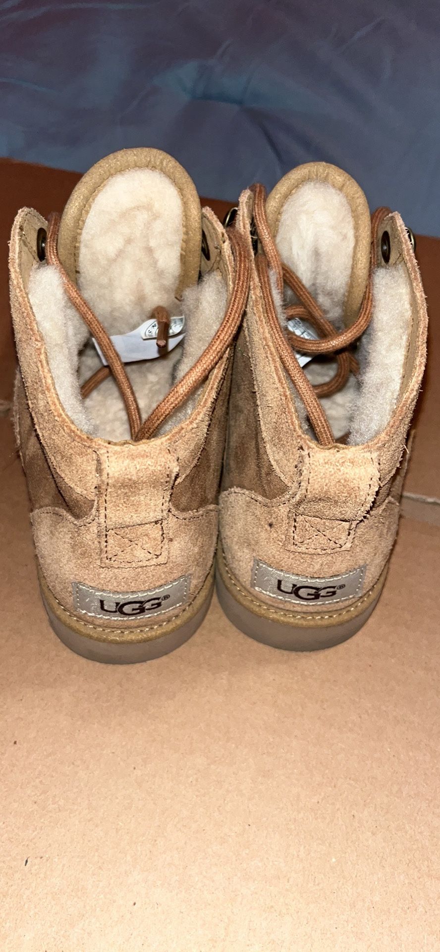 Ugg Ankle Fur Boots Size 6