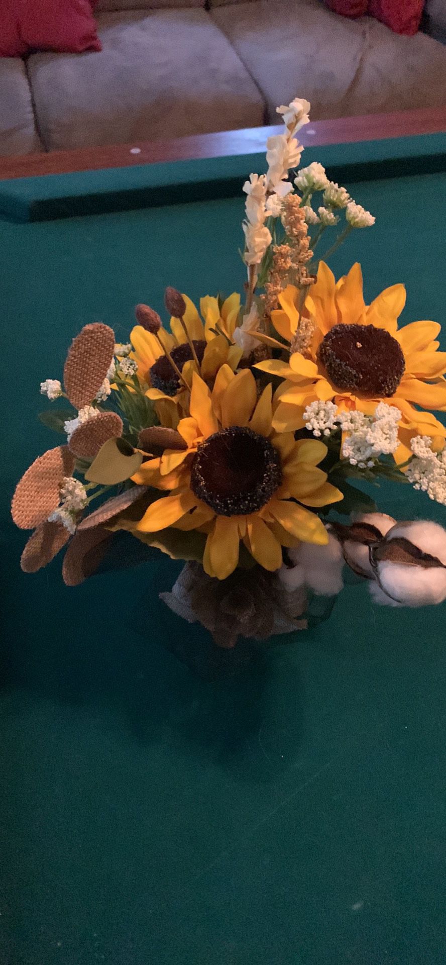 Sunflower centerpieces 