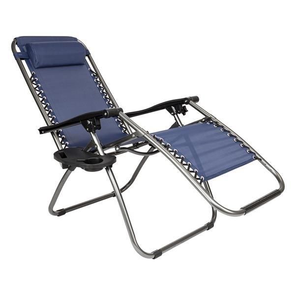 2pcs Plum Blossom Lock Portable Folding Chairs with Saucer Blue
