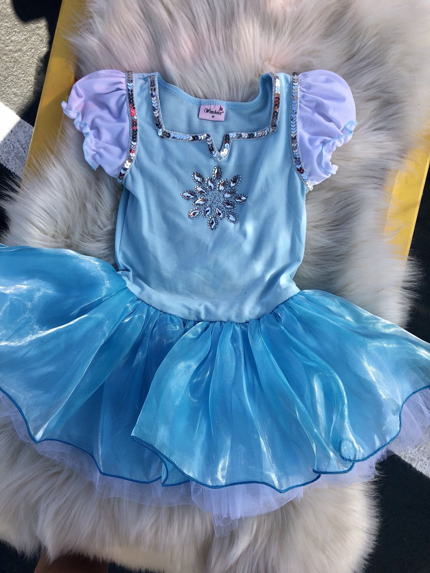 Snowflake Elsa dress tutu leotard