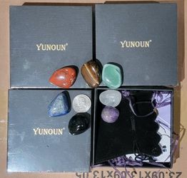 Yunoun Chakra Stones Healing Crystals，Crystal Therapy, Meditation, Reiki - 7 Chakra Set

 Thumbnail