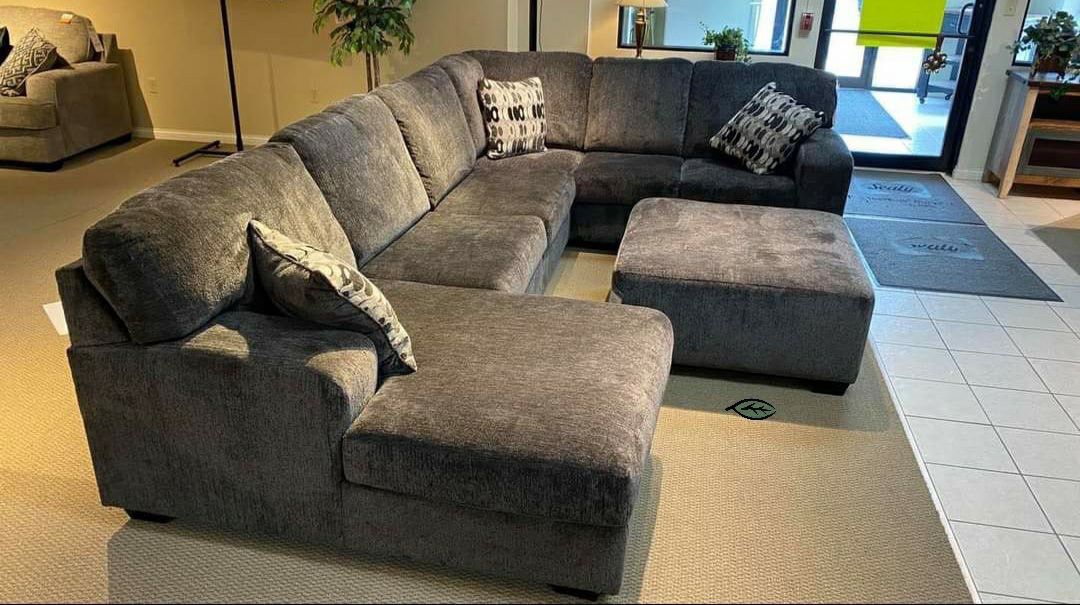 $39 Down Payment ❗️ SPECIAL] Ballinasloe Smoke LAF Sectional
