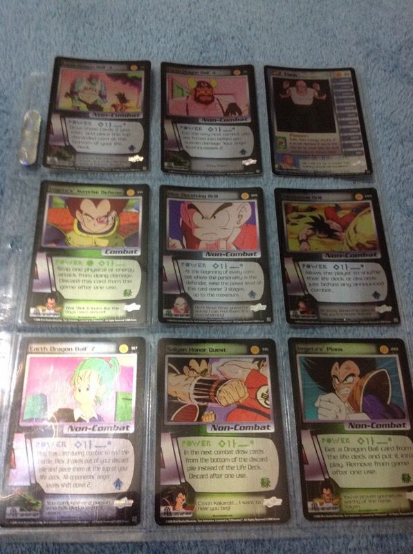 Dragonball Z saiyan saga gaming cards lot of 34