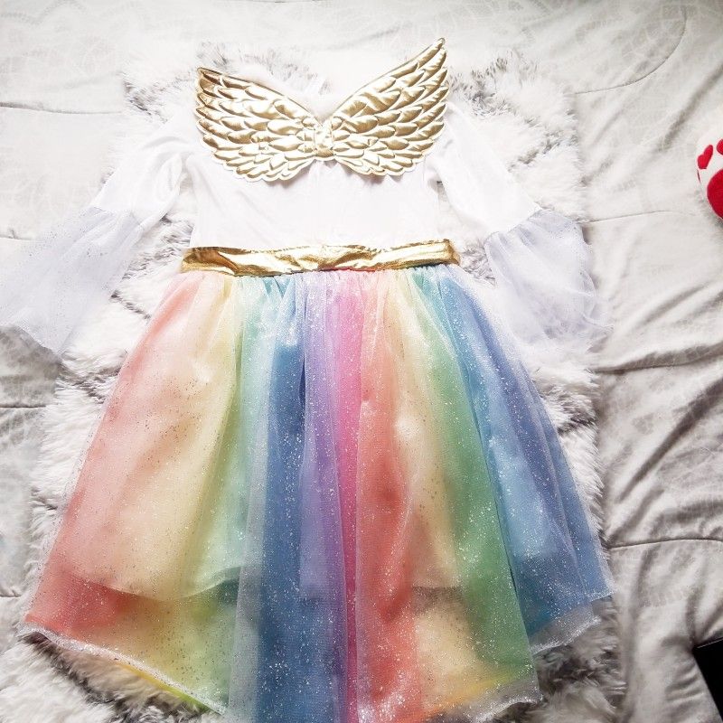 Rainbow Unicorn Dress Costume