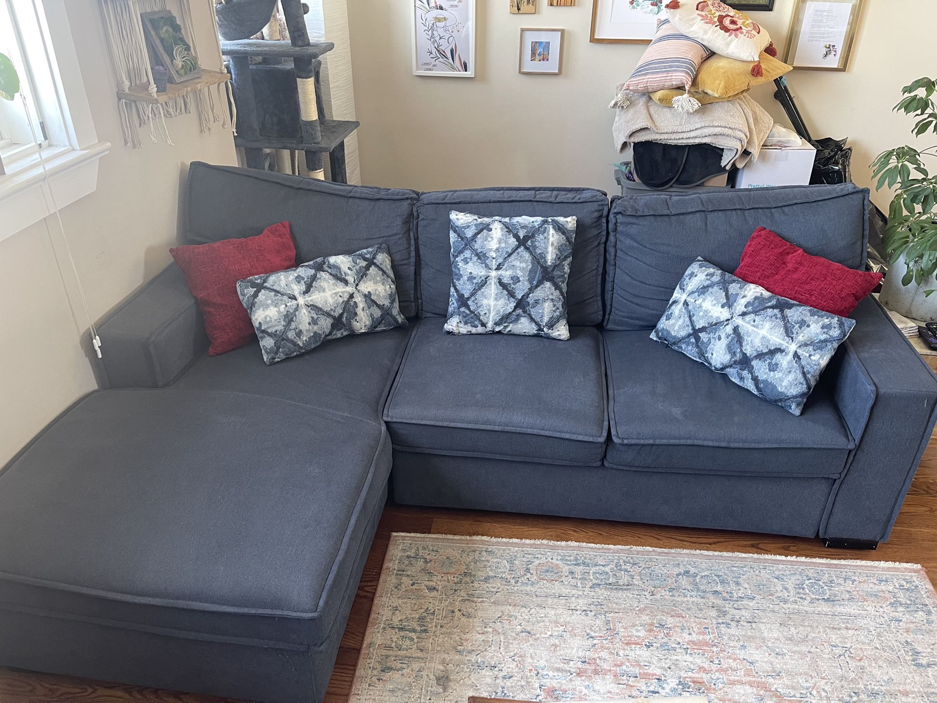 Sectional And Arm Chair Set