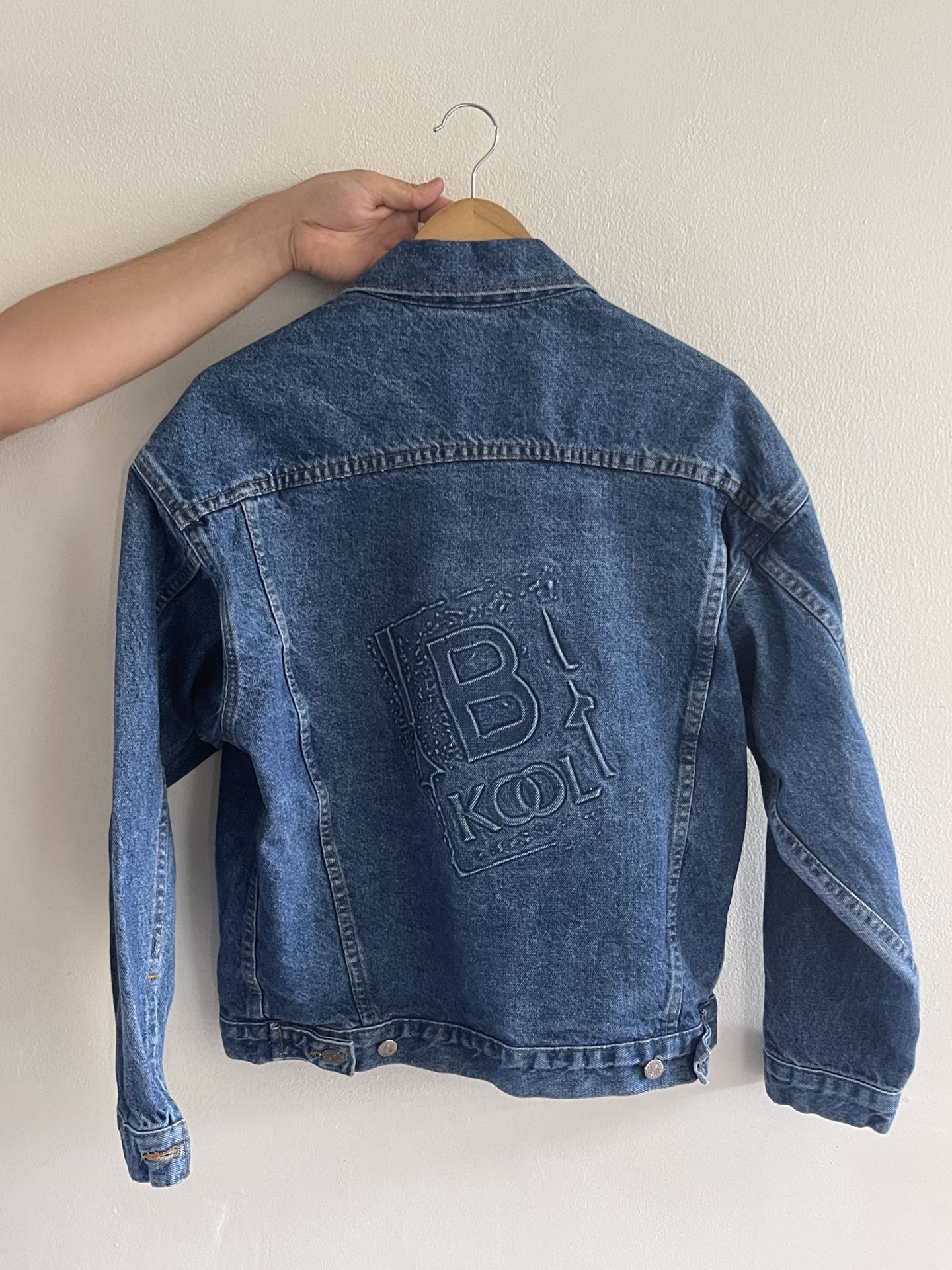90's "B Kool" Denim Button Front Jacket Made in the USA Bin n