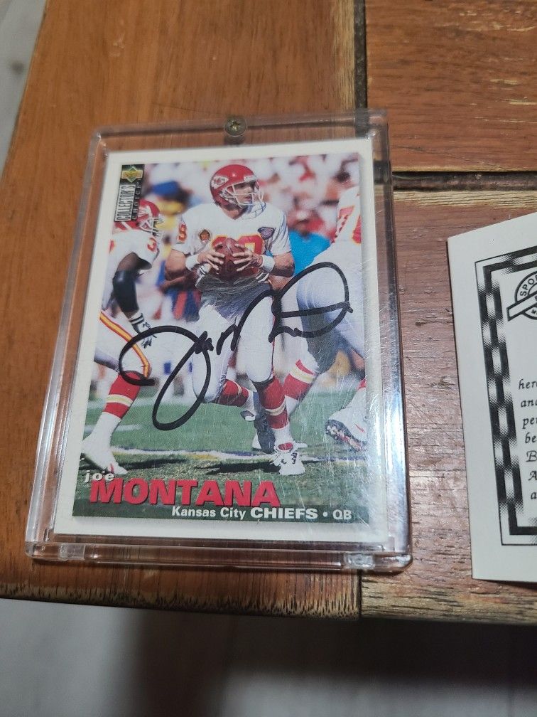Joe Montana Autograph Card