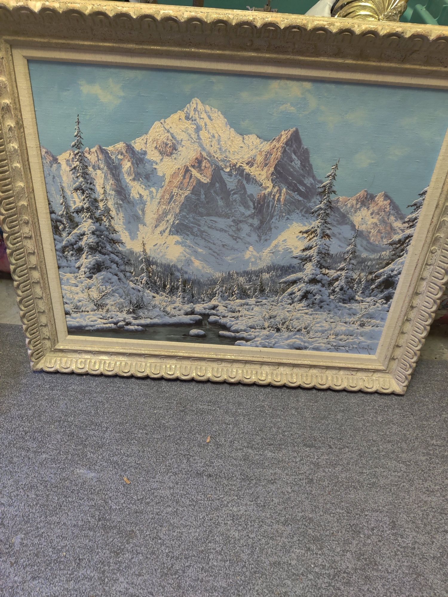 Hungarian Laszlo Neogrady 1(contact info removed) Antique oil on canvas Landscape painting