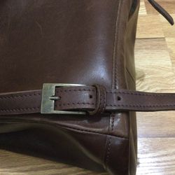 L.L. Bean Brown Leather Backpack  Thumbnail