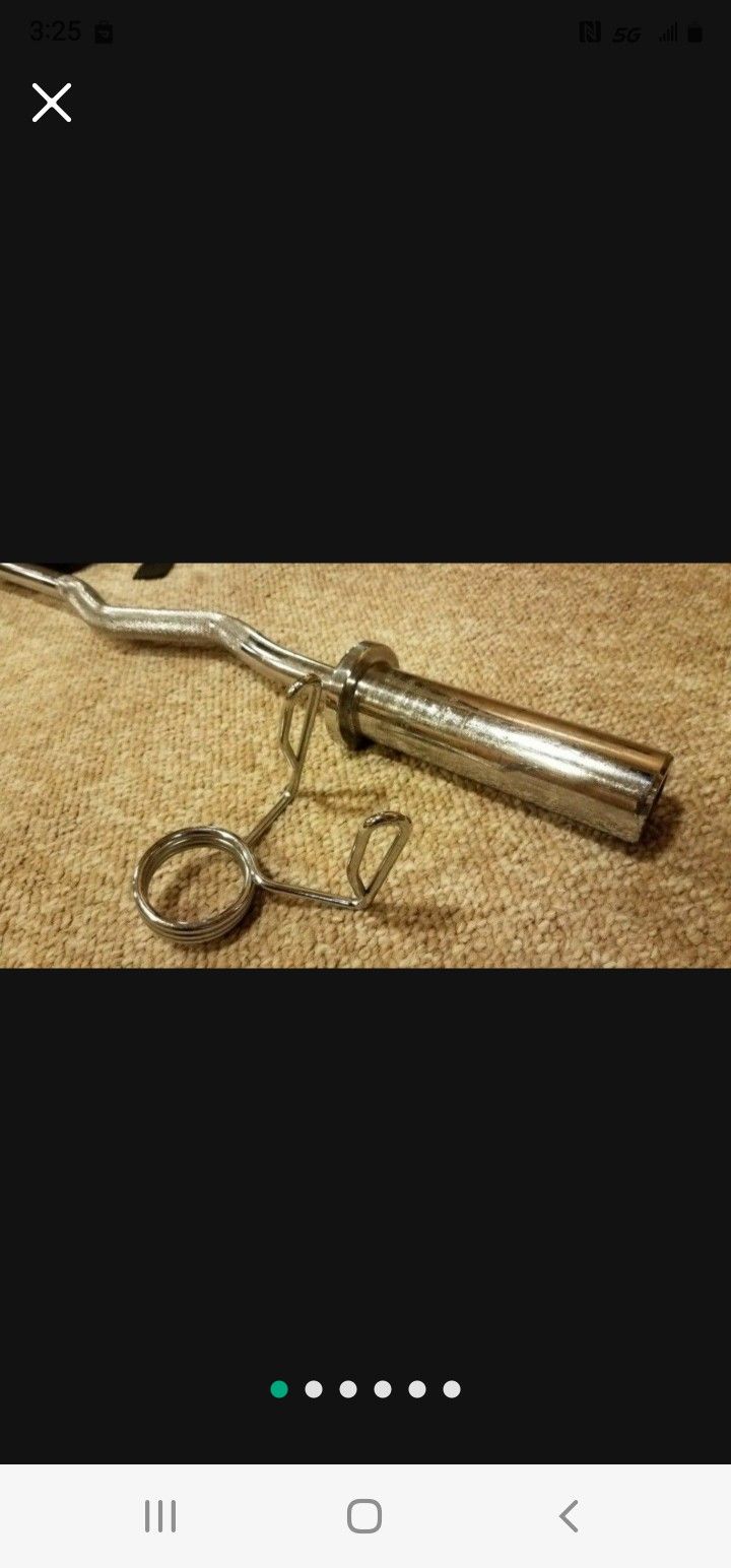 OLYMPIC CURL BAR #25 Lbs. - $50.00 CASH