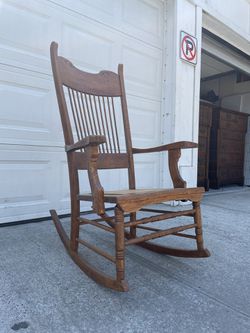 Stunning Heirloom Solid Wood Rocking chair Thumbnail