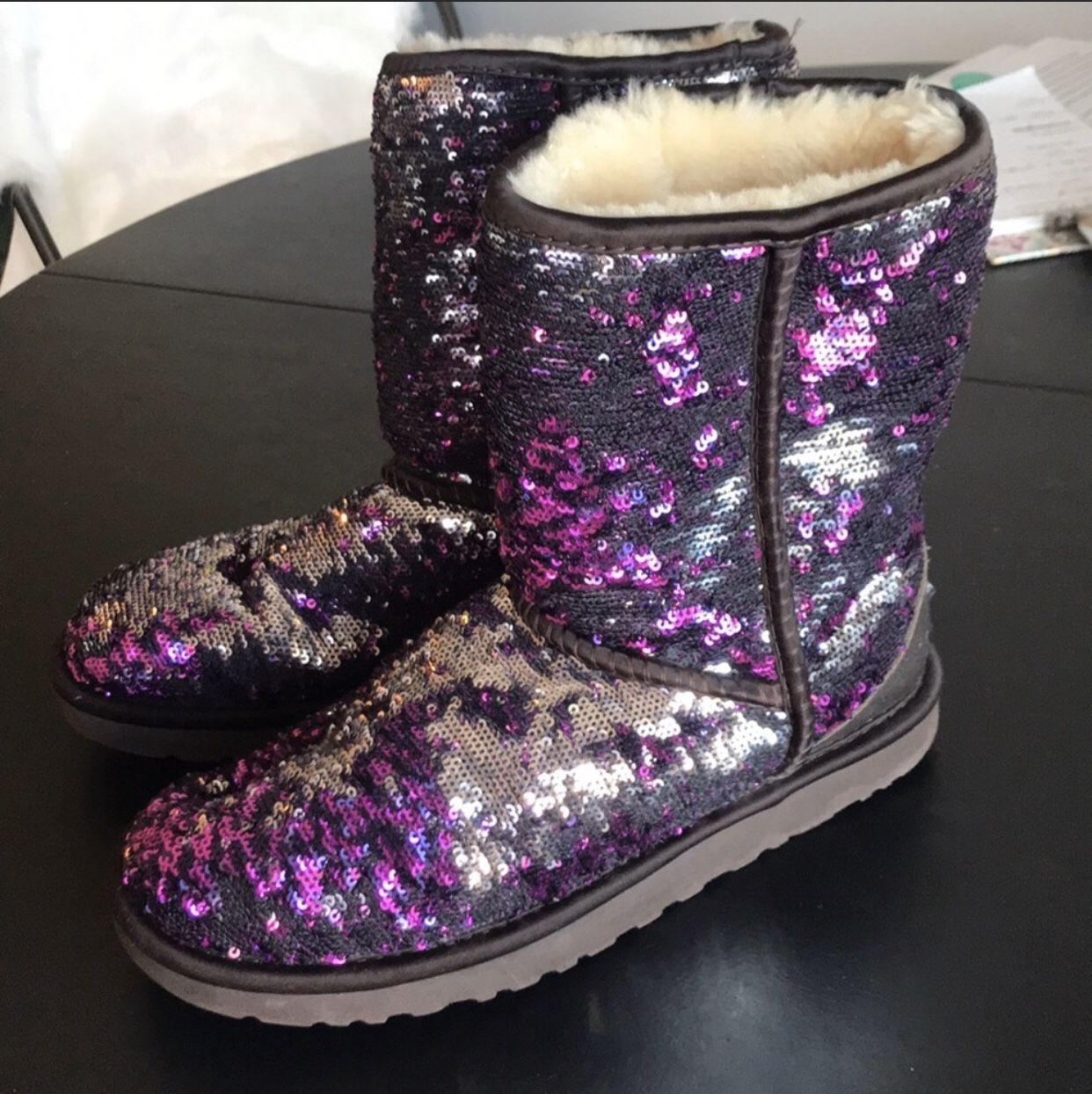 Ugg classic sequin boots size 8