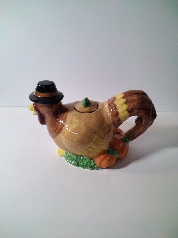 A Very Cute Turkey Tea Pot .