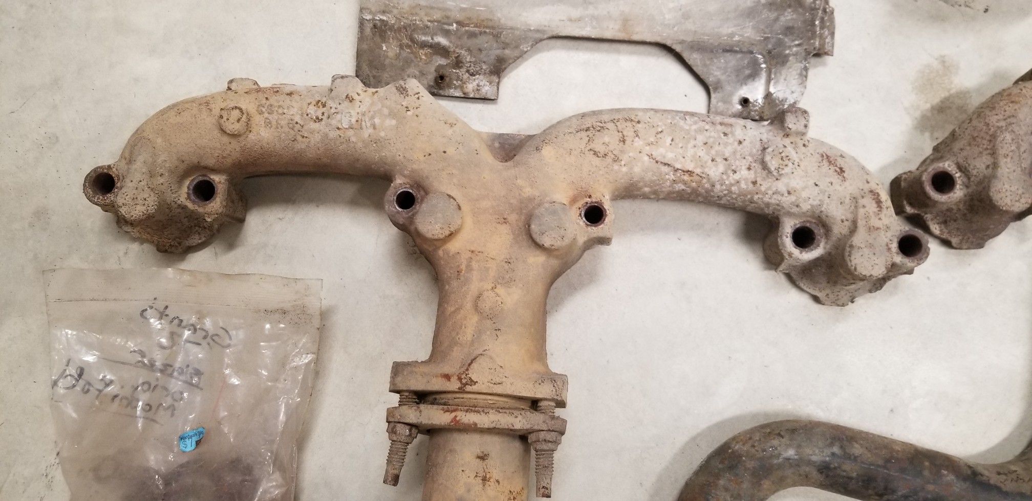 1972 Blazer K5 original exhaust manifolds w/ heat shields and hardware