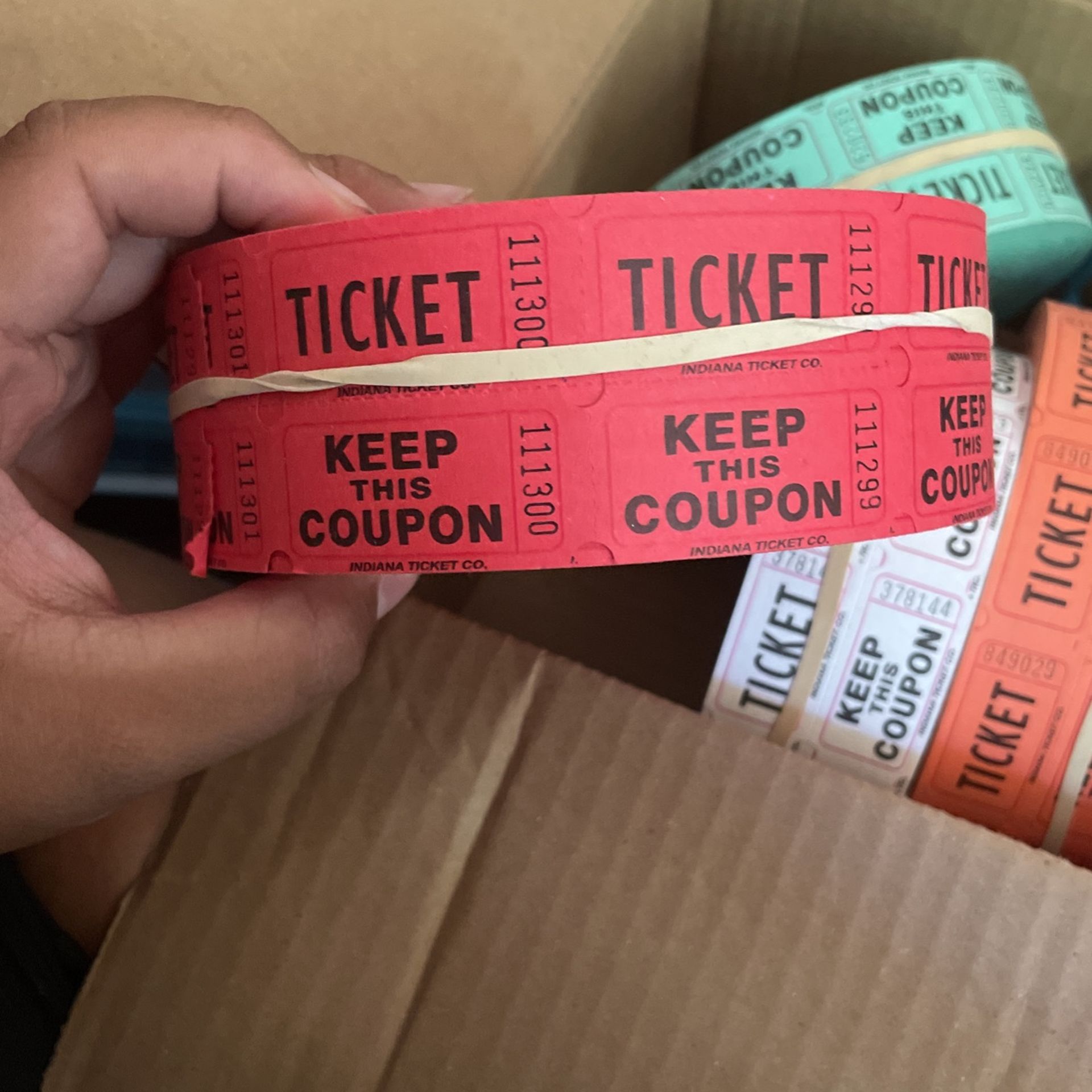 Rolls Of Tickets