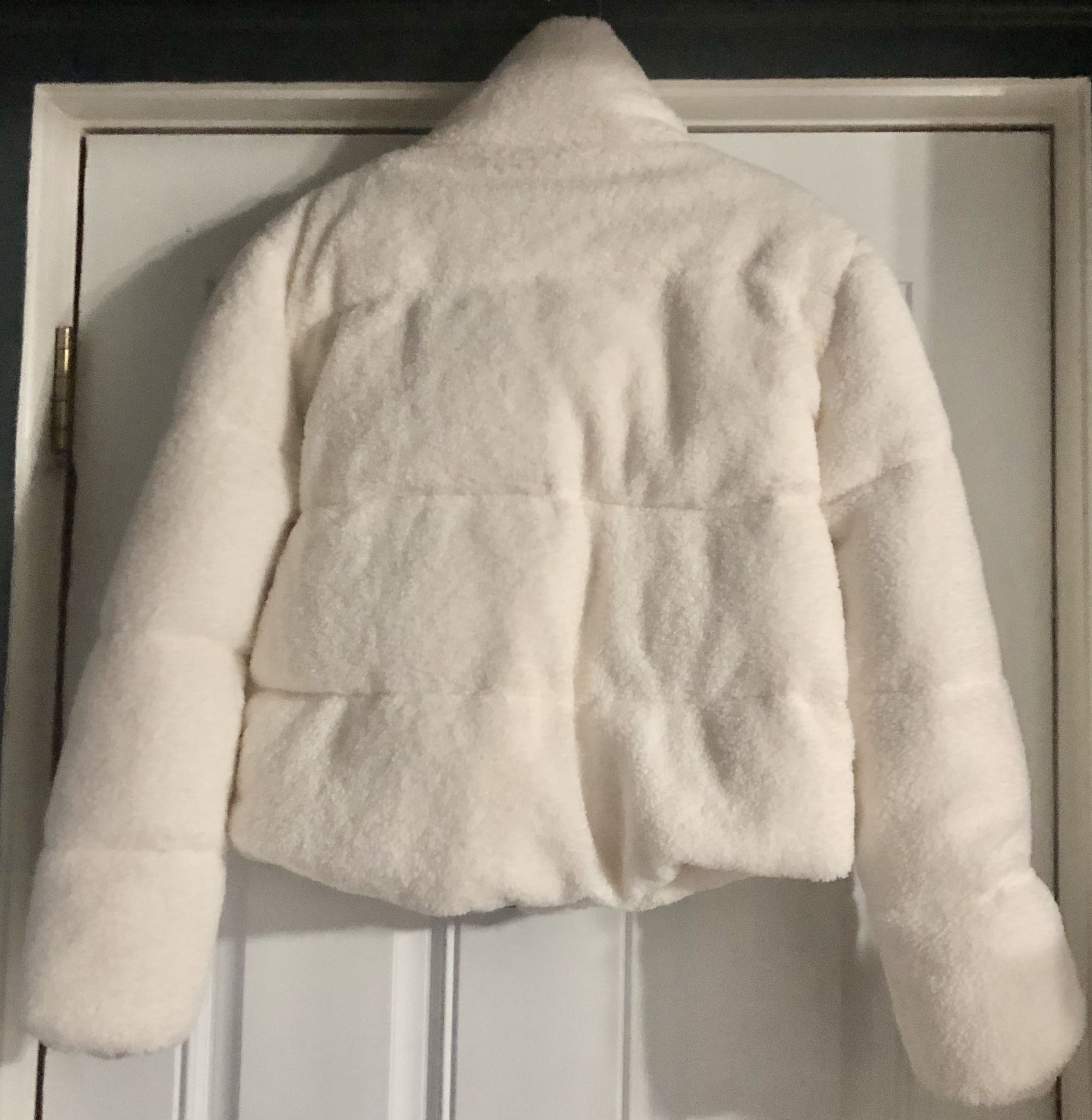 Juicy Couture Off White Furry Jacket