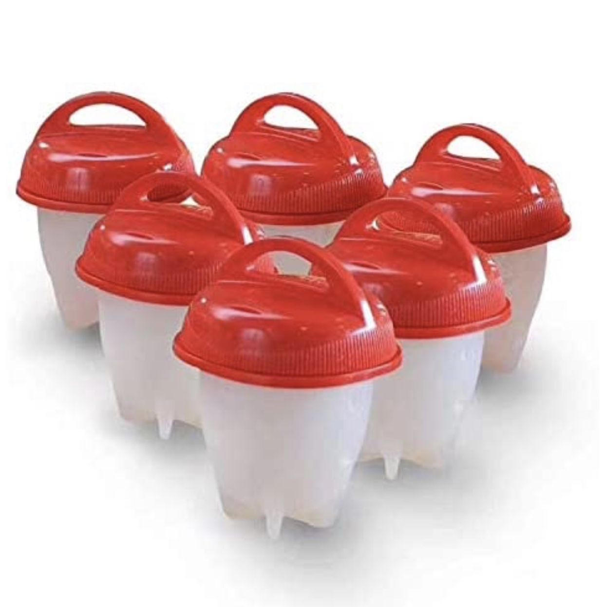 Egg silicone Cooker -boil Egg Poachers -Hard Boiled Eggs without the Shell Hard & Soft Maker, Use Oil, Non Stick Silicone, Boiled, Steamer,JUST AS SE
