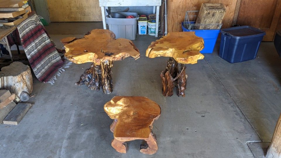 Wood End Table