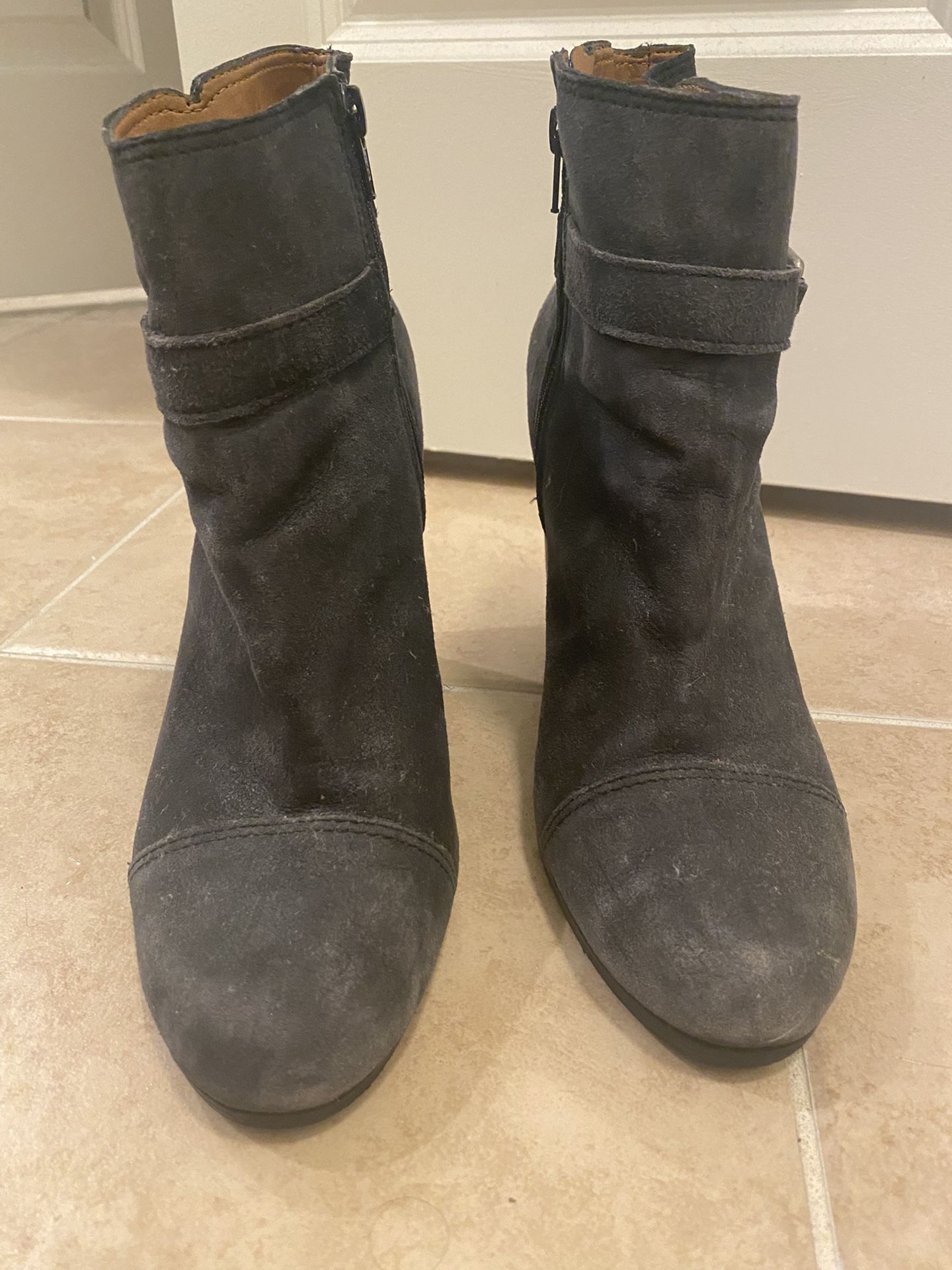 Lucky Brand Black Booties, Size 10