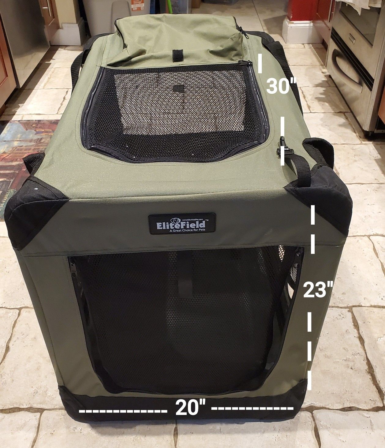 Dog crate foldable