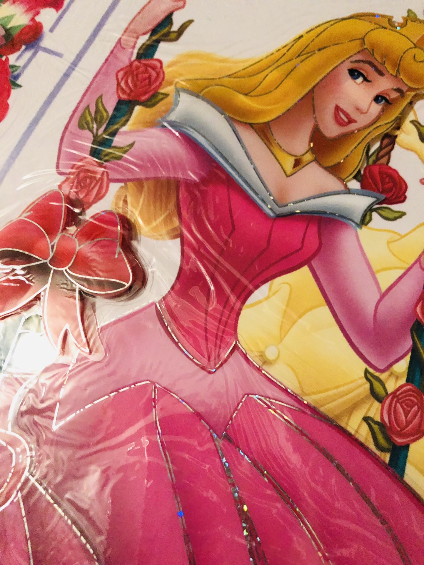 Disney Princess 3D Wall, Mirror or Window Sticker Absolutely Stunning Some of the Decals Pop out and look realistic 35x22 Inches 4 available listi