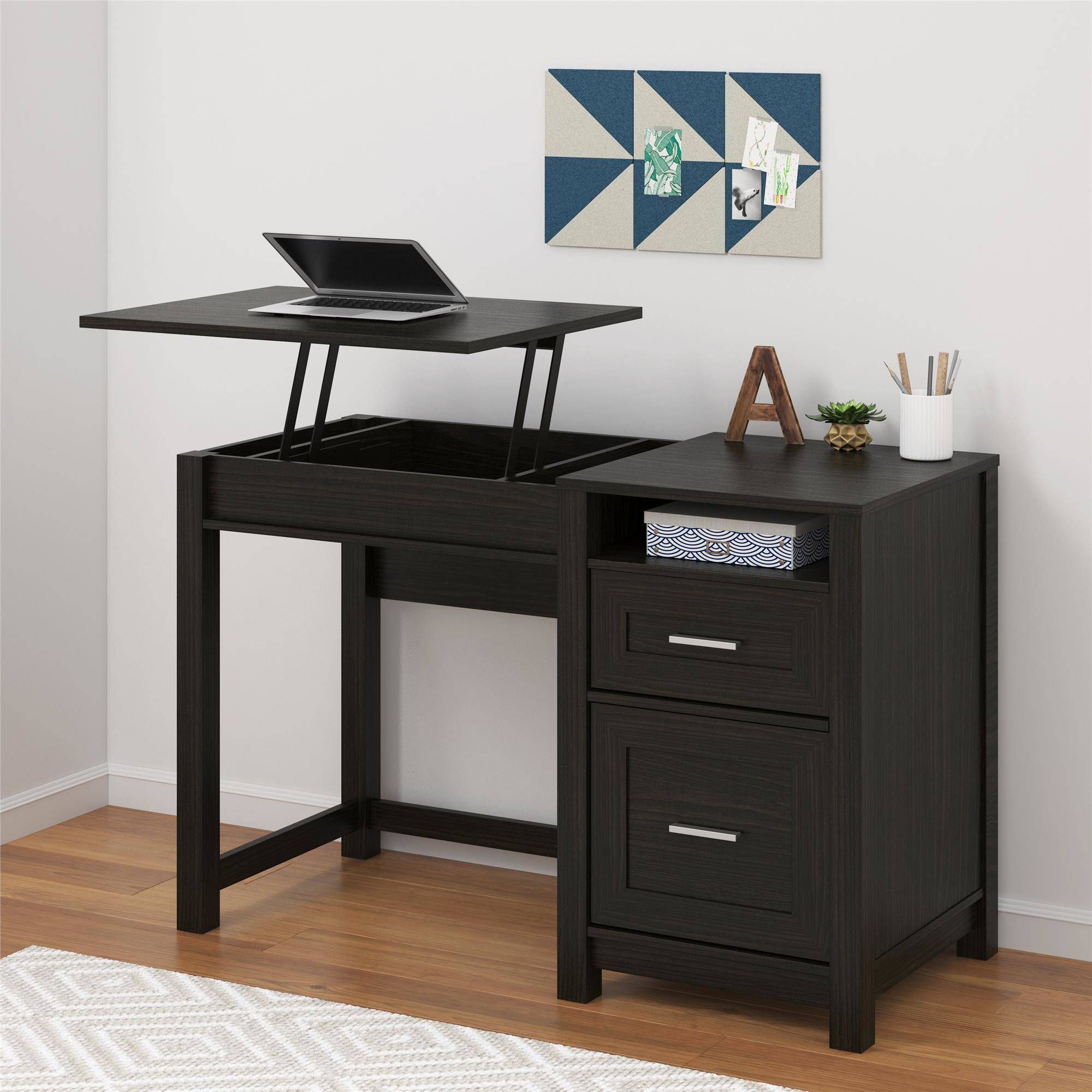 NEW Lift Top Computer Office Desk Home Furniture Wood Laptop Espresso Workstation Gaming Indoor Decor Studying Writing PC Crafting Table *βREADβ*