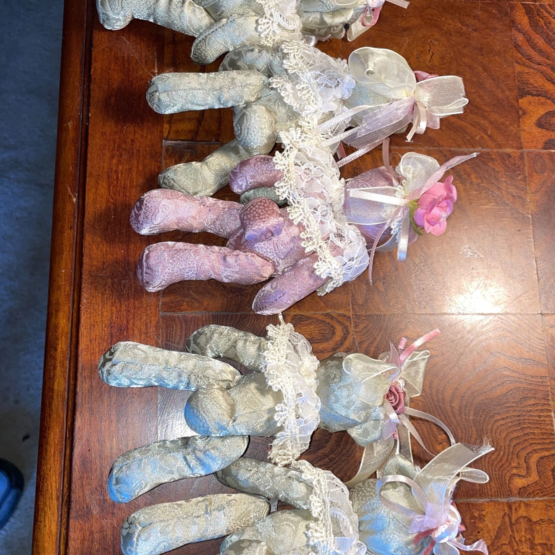 TAFFETA 6” XMAS MINITURE BEAR ORNIMENTS