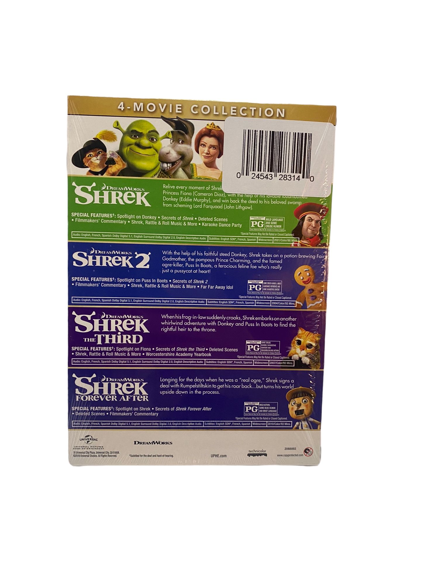 shrek 4 movie collection dvd sealed