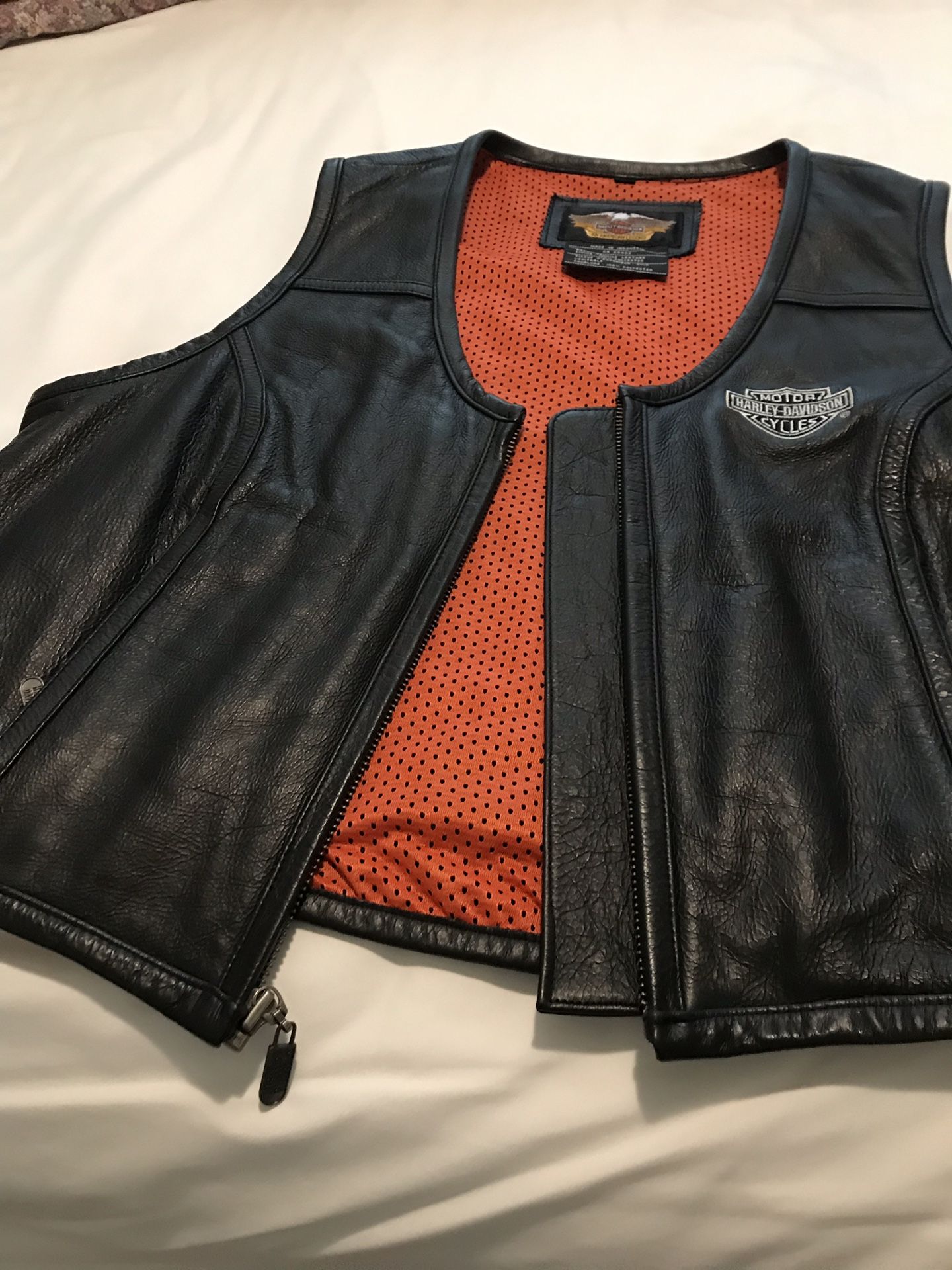 Harley Davidson Leather Vest Women’s
