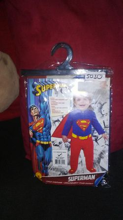 Superman costume child size 6 to 12 months Thumbnail